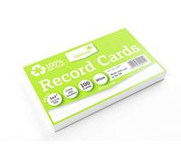 Silvine Lot de 100 cartes flash 100% recy s lignées Blanc 12,7 x 7,6 cm