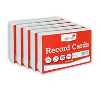 Silvine Lot de 500 Fiches Révision Bristol Lignées Blanches 15,2 x 10,2 cm avec Titre - Taille M 152 x 102 mm - Format A6