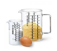Verre Doseur Mesureur avec anse - Verre Borosilicate très haute résistance SIMAX (0,5 & 1 L)