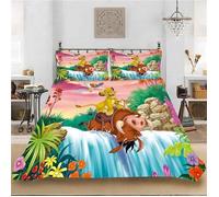 Simba Parure de lit pour enfant 3 pièces 1-2 personnes The Lion King Housse de couette et taie d'oreiller 140x200cm[13170]