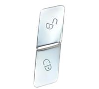 Simbae Bouton de Commutation fenêtre en Verre, Capuchon déverrouillage Porte Voiture, pour Benz pour W204 W212 W246 2049055402 Vitre Électrique Interrupteur Bouton Lève(Silver Left Lock)