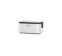 Simeo Lunch Box Électrique - Boîte Repas Chauffante 0,9 L en Inox - Portable avec Poignée Rabattable - Réchauffe les Repas en 30 à 60 min - Couvercle Hermétique - 80 W, Blanc