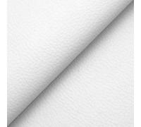Simili-cuir souple, tissu imitation cuir, revêtement cuir synthétique rugueux, 140 x 280 cm, blanc