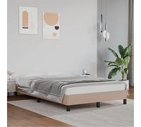 Similicuir résistant aux taches chambre à coucher 120x190 cm Brun | Cadre de lit sans matelas cappuccino 120x190 cm similicuir robuste pieds solides lattes contreplaqué literie élégante chambre
