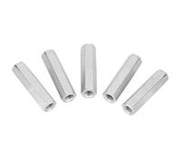 Simlug 5pcs M8 * 50 Long écrou Tige Hexagonale Douille Écrou Attache Fileté Attaches