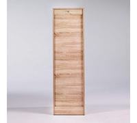 SIMMOB Classeur à Rideau 8 Tablettes 1 Kit Dossiers Serrure L 41,4 H 140,4 P 44 cm - Chêne Naturel