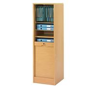 Classeur à rideau bois 140 cm hêtre