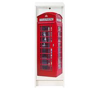 Classeur à Rideau Blanc 5 Niches Serrure 37,8 x 103,8 x 38,4 cm - Londres 700 - L 37.8 x l 38.4 x H 103.8 cm