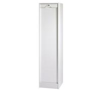 SIMMOB Classeur à Rideau Blanc ou Hêtre 10 Étagères 2 Kits DS L 41,4 H 172 P 44 cm - Blanc
