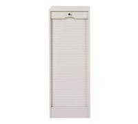 SIMMOB Classeur à Rideau Blanc ou Hêtre 6 Etagères L 41.4 H 108.4 P 44 cm - Blanc