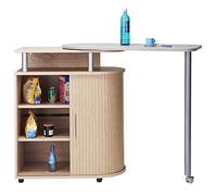 SIMMOB Desserte de Cuisine et Table Pivotante Chêne