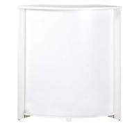 SIMMOB Meuble Comptoir Bar 96 cm Blanc 3 Niches - Blanc