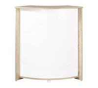 SIMMOB Meuble-Comptoir Bar Chêne 3 Niches 96,7 x 104,8 x 44,9 cm - Blanc