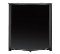 SIMMOB Meuble Comptoir Meuble Bar 96 cm Face Noire 3 Niches 96,7 x 104,8 x 44,9 cm - Noir