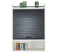 SIMMOB Meuble de Cuisine Blanc Rideau Noir ou Blanc 4 Niches L 54 H 76.6 P 35.4 cm - Noir