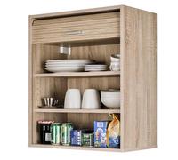 SIMMOB Meuble de Cuisine Chêne 2 Etagères L 60 H 72 P 35 cm