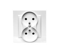 Kontakt-Simon CGZ2/11 Prise de courant en plastique IP20 Blanc 250 V 84 mm 43 mm
