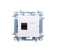 Simon 10 Prise d'ordinateur simple RJ45 cat.6 blanc C61.01/11