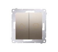 Simon 54 Bouton de store 16AX 250V or mat DZP1A.01/44