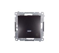 Kontakt-Simon DS1L.01/48 commutateur électrique Bouton-poussoir Anthracite