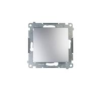 Simon 54 Bouton simple argent mat DP1A.01/43