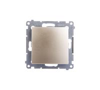 Simon 54 bouton simple doré mat DP1A.01/44