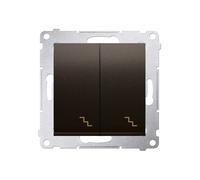 SIMON 54 Brun mat Interrupteur 54 DW6/2.01/46