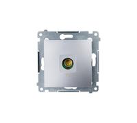 Simon 54 prise antenne TV terminal argent mat DAK1.01/43