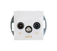 Simon 54 Prise d'antenne RD/TV/DATA blanc DAD.01/11