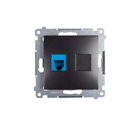Kontakt-Simon DT1.01/48 Prise de courant en plastique IP20 Anthracite 75 mm 32 mm 75 mm