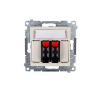 Kontakt-Simon DGL32.01/41 Prise de courant en plastique IP20 Blanc 75 mm 48 mm 75 mm