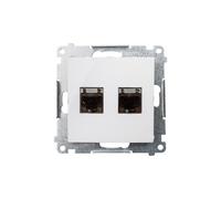 Ordinateur double prise 2xRJ45 cat.6 Simon 54 D62E.01/11