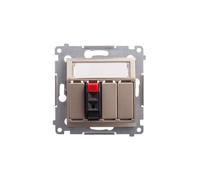 Simon 54 prise haut-parleur individuelle or mat DGL31.01/44