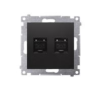 Prise double ordinateur RJ45 catégorie 6 Simon 54 D62.01/49
