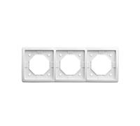 Simon 5902787551957 Basic Standard Triple cadre IP44 avec joint Blanc BMR3B/11 Contact Simon