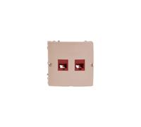 Simon Basic Prise d'ordinateur double 2xRJ45 cat.5e beige BMF52.02/12