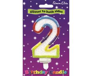 Simon Elvin - Numéro - Bougie, 2 Anniversaire - Cire SG37537 (Taille unique) (Bleu)