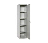 Simon Rack Armoire Métallique de Rangement 1800x400x400, 1 Porte, 4 Étagères, Charge 0 kg par Niveau, Gris - Simonlocker