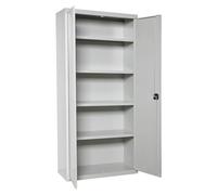 Simon Rack Armoire Métallique de Rangement Garage et Atelier, 4 Étagères, 2 Portes, 1800x800x400 mm, Serrure ris - Simonlocker