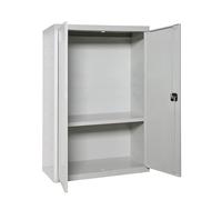 Simon Rack Armoire Métallique de Rangement Garage et Atelier, 4 Étagères, 2 Portes, 1800x800x400 mm, Serrure ris - Simonlocker