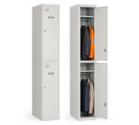 Simon Rack Casier Vestiaire Métallique, 1800x500x500 mm, 1 Porte, Double Compartiment, Armoire Vestiaire avec Serrure ris - Simonlocker