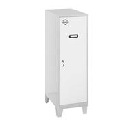 Simon Rack Casier Vestiaire Metallique Petit, 1015x400x500 mm, Armoire Metallique Petit, Comprend la Clé, Gris/Blanc - Simonlocker