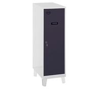 Simon Rack Casier Vestiaire Metallique Petit, 1015x400x500 mm, Armoire Metallique Petit, Comprend la Clé, Gris/Anthracite - Simonlocker