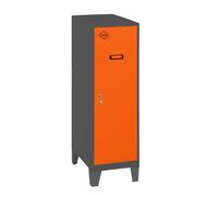 Simon Rack Casier Vestiaire Metallique Petit, 1015x400x500 mm, Armoire Metallique Petit, Comprend la nthracite/Orange - Simonlocker