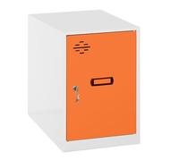 Simon Rack Casier Vestiaire Metallique Petit, 475x300x500 mm, Armoire Metallique Petit, Comprend la lanc/Orange - Simonlocker