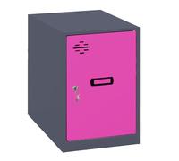 Simon Rack Casier Vestiaire Metallique Petit, 475x300x500 mm, Armoire Metallique Petit, Comprend la nthracite/Rosé - Simonlocker