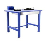 Simon Rack Etabli d’Atelier, Capacité de Charge 600 kg, 830x1200x730 mm, Étagère Tiroir de Rangement, Bleu - BT6