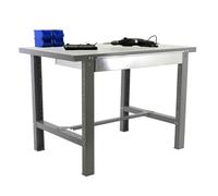 Simon Rack Etabli d’Atelier, Capacité de Charge 600 kg, 830x1200x730 mm, Étagère Tiroir de Rangement, Gris - BT6