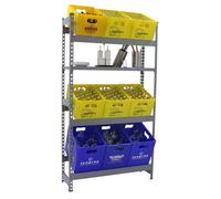 Etagère Légère Sans Vis Simonbottle Shelf 3-1- 1800x1000x300 Gris/gris Gris 1000x1000x300 - Simonrack