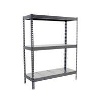 Simon Rack Étagère Charge Lourde 1500x1200x600 mm, 3 Niveaux Métal, 400 kg par Niveau, Structure Acier 1,6 mm, Gris/Galvanisé - Ecoforte